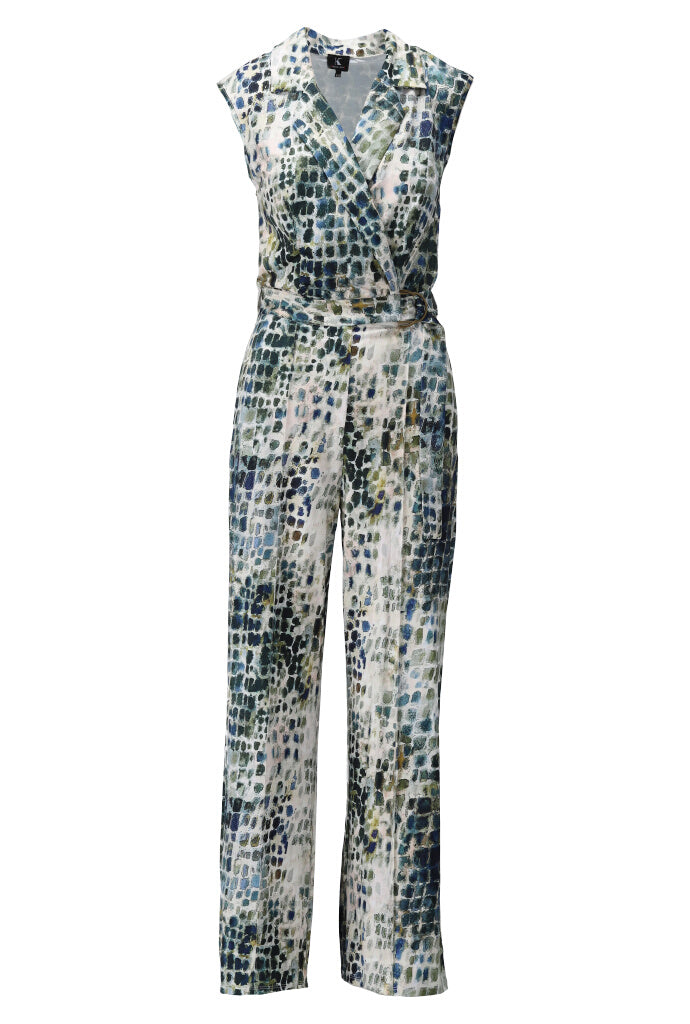 K-design - Crossover jumpsuit met reptielenprint (Y100) - What Els!