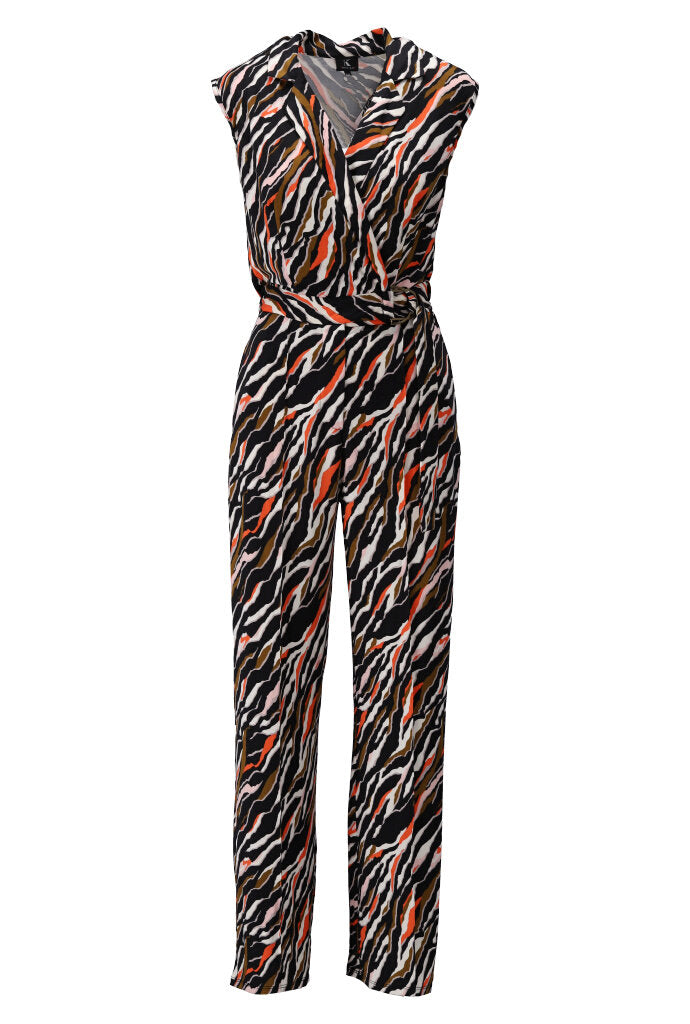 K-design - Crossover jumpsuit met safariprint (Y115) - What Els!