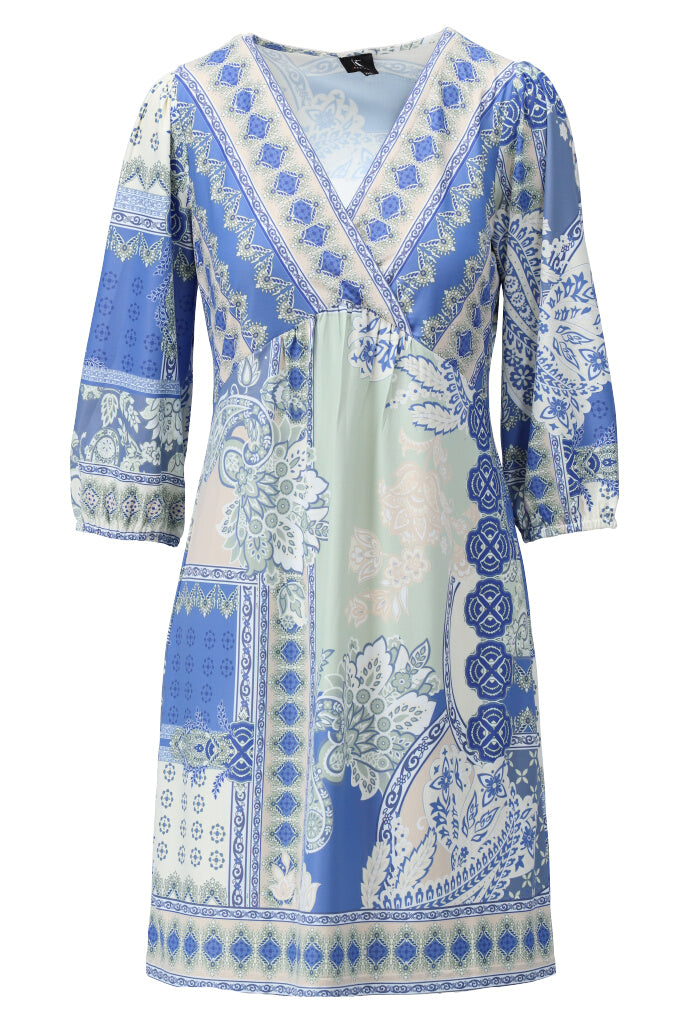 K-design - Mini crossover dress met print (Y255) - What Els!