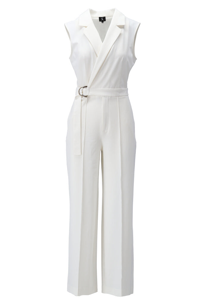 K-design - Crossover jumpsuit met stoffen riem (Y656) - What Els!