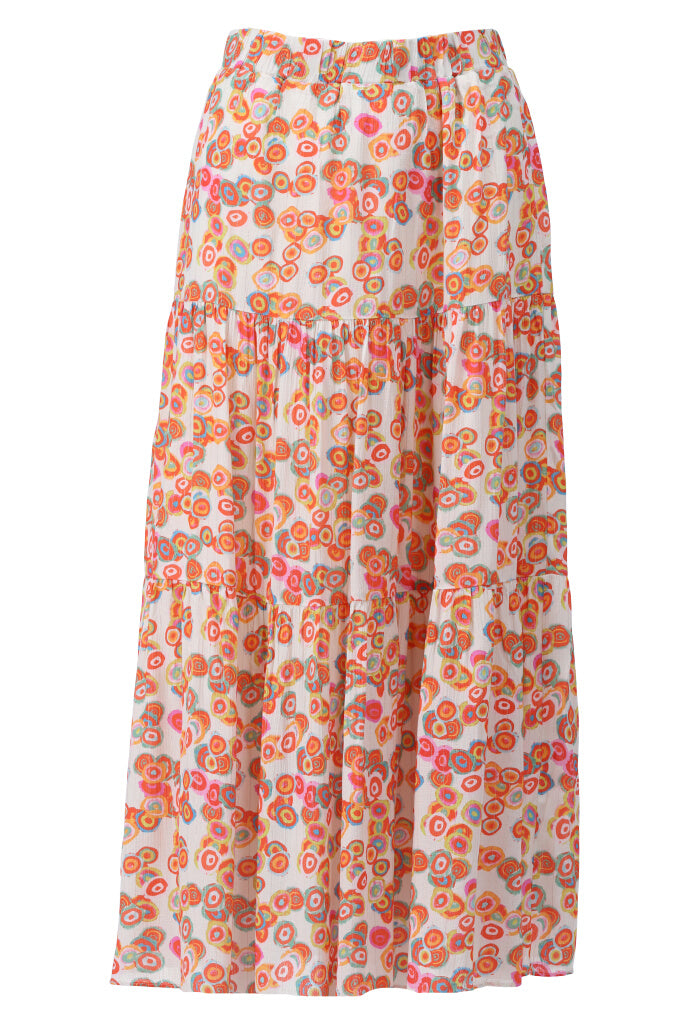 K-design - Rok met print en volant (Y704) - What Els!