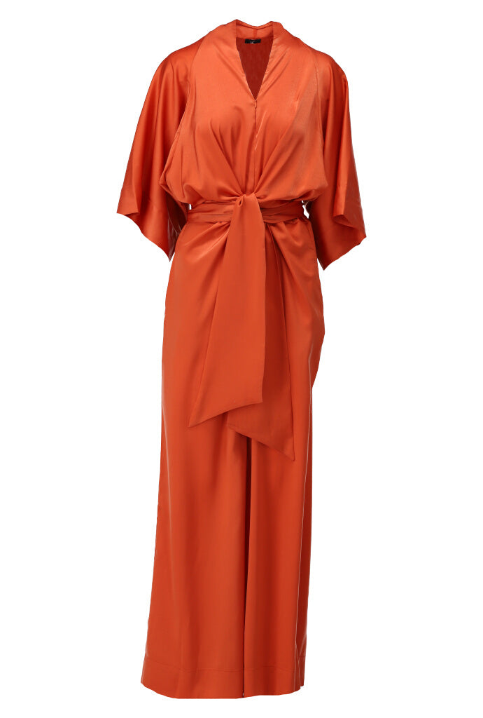 K-design - Jumpsuit met rits en 2/3 mouwen (Y754) - What Els!