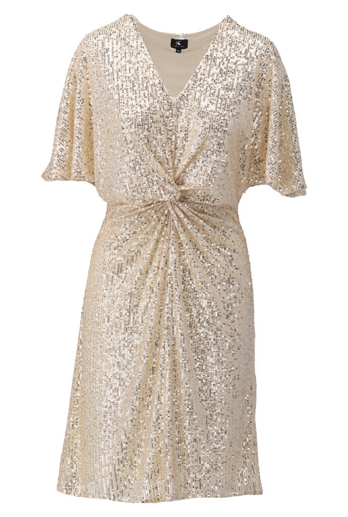 K-design - Mini dress met pailletten (Y761) - What Els!