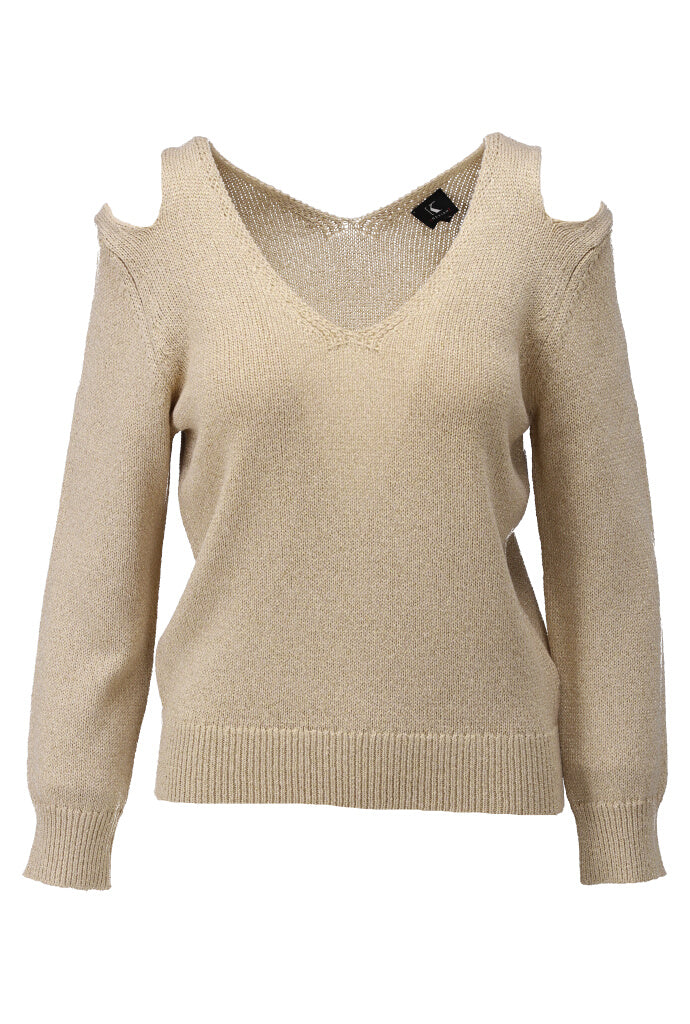K-design - Pull met lurex en open schouder (Y800) - What Els!