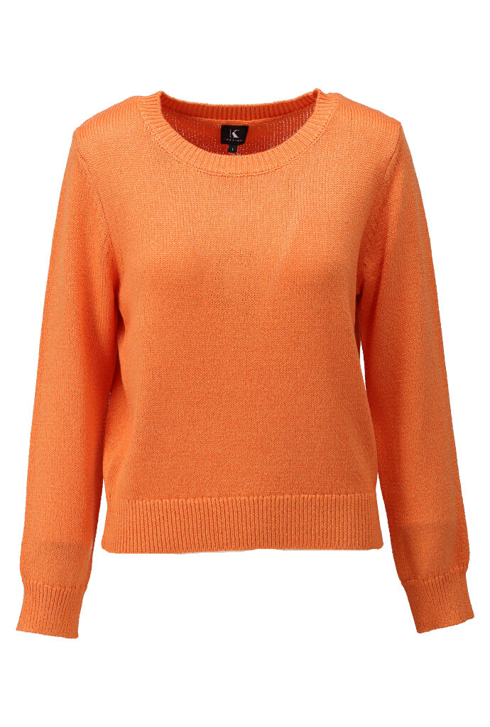 K-design - Pull met ronde hals en lurex (Y801) - What Els!