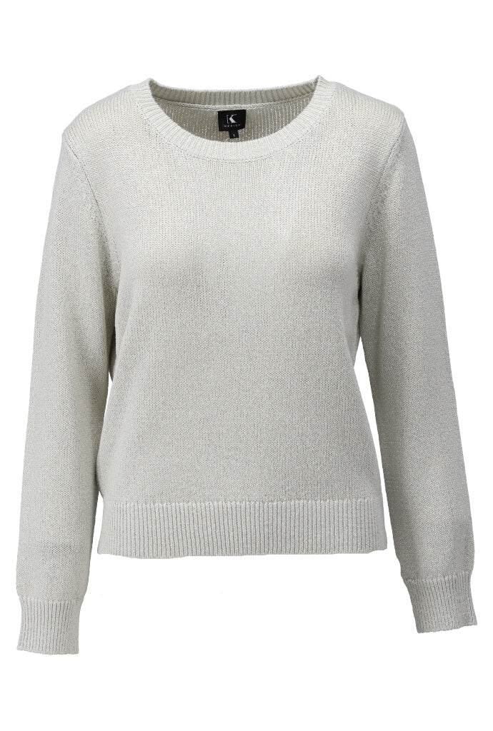 K-design - Pull met ronde hals en lurex (Y801) - What Els!