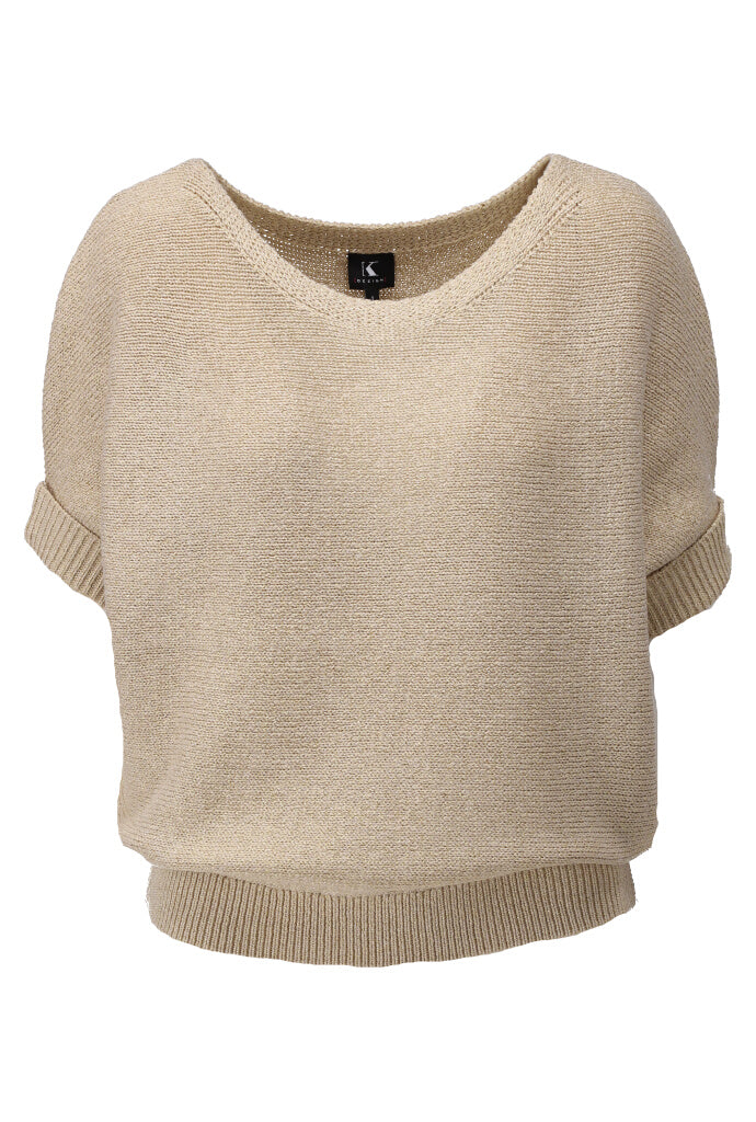 K-design - Pull met lurex en dolman mouwen (Y802) - What Els!