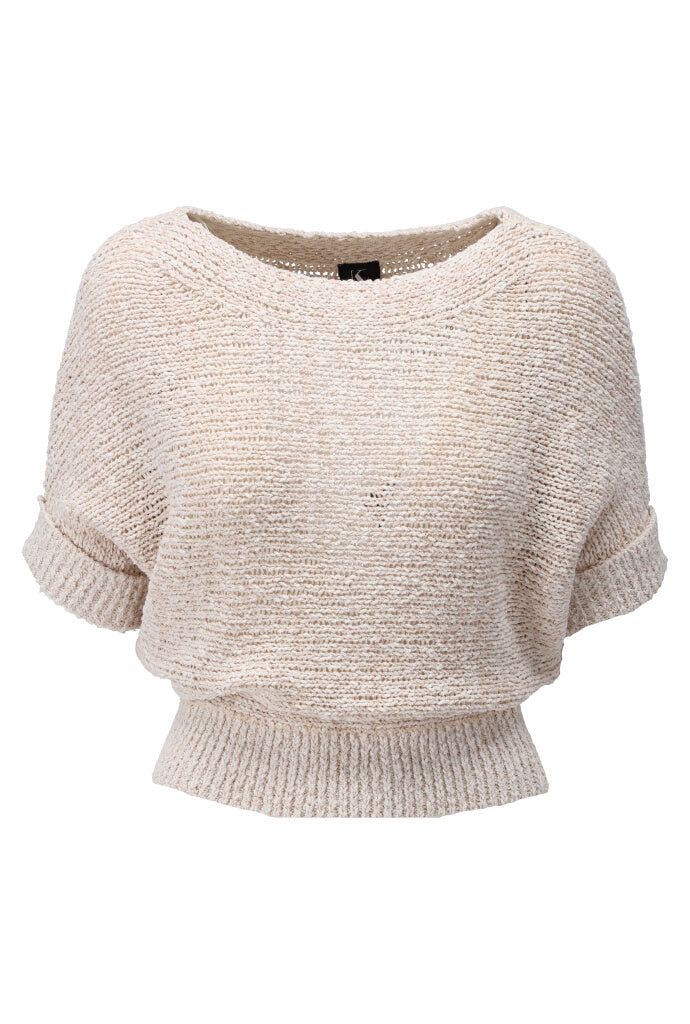 K-design - Pull met lurex en dolman mouwen (Y810) - What Els!