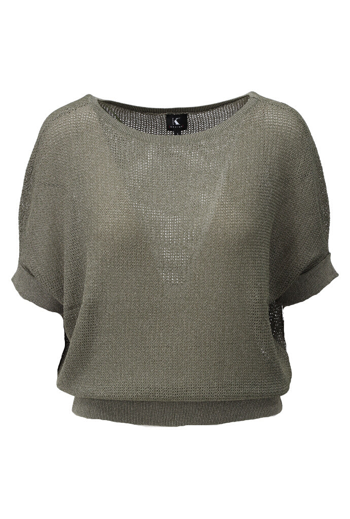 K-design - Pull met lurex en dolman mouwen (Y814) - What Els!