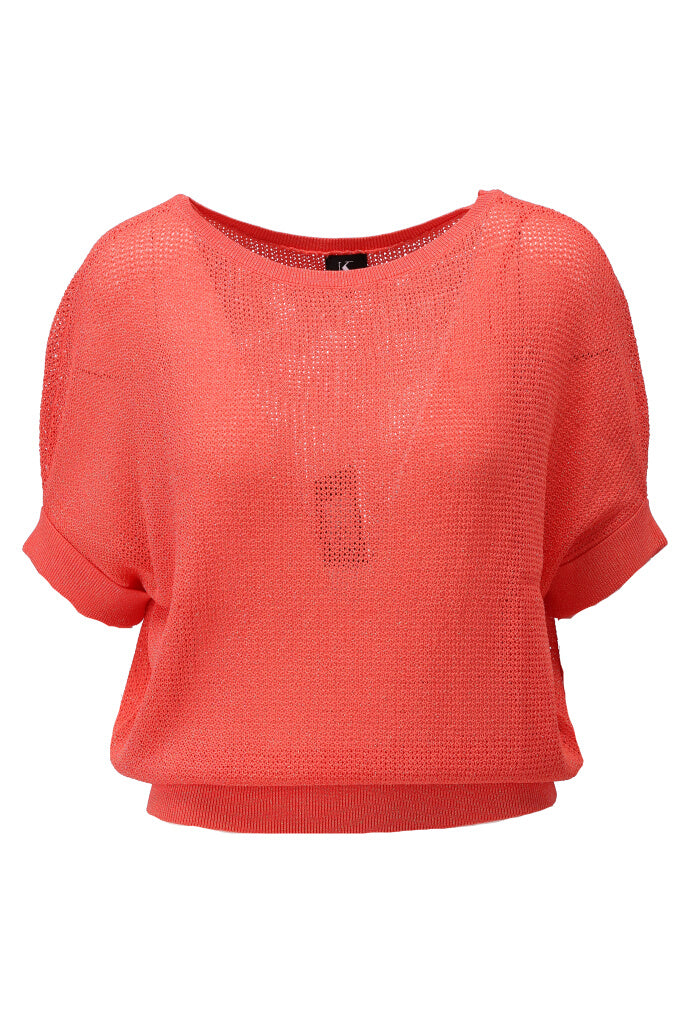 K-design - Pull met lurex en dolman mouwen (Y814) - What Els!