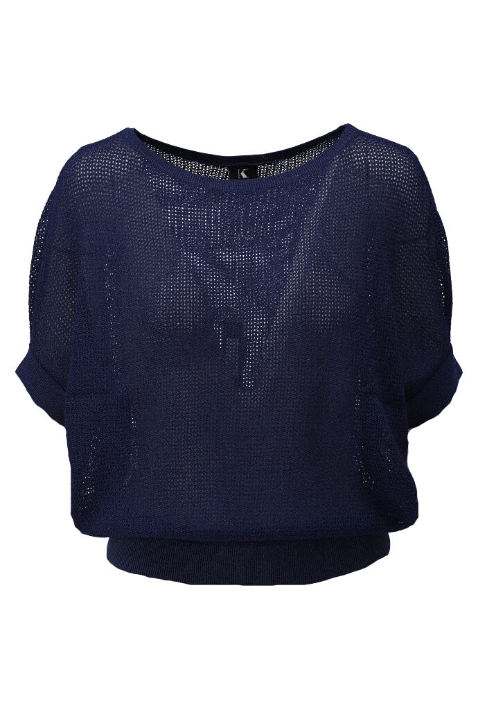 K-design - Pull met lurex en dolman mouwen (Y814) - What Els!