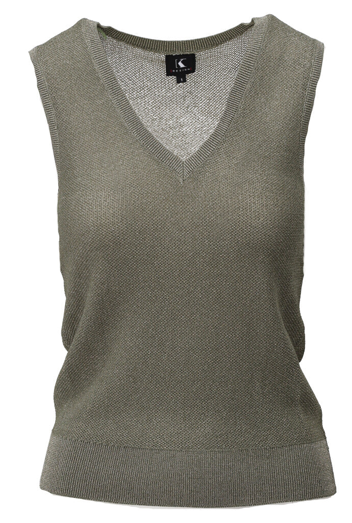 K-design - Topje met V-hals en lurex (Y815) - What Els!