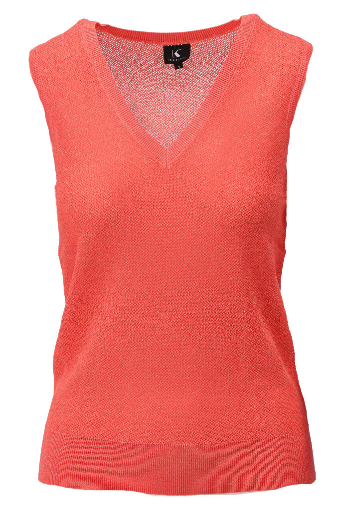 K-design - Topje met V-hals en lurex (Y815) - What Els!