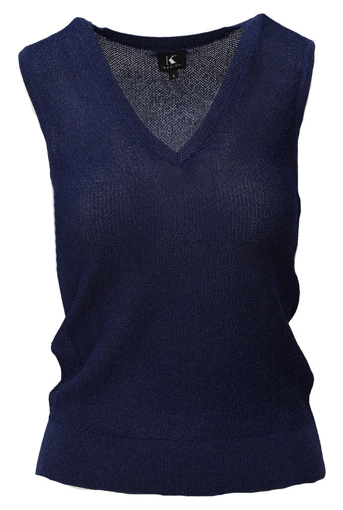 K-design - Topje met V-hals en lurex (Y815) - What Els!