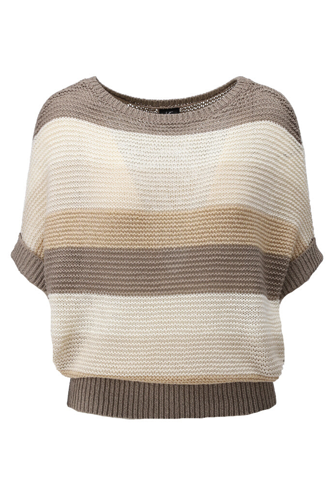 K-design - Gestreepte pull met dolman mouwen (Y820) - What Els!