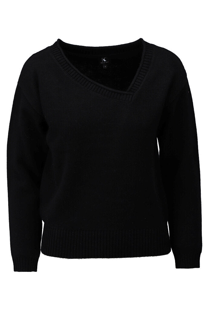 K-design - Pull met asymmetrische V-hals (Y825) - What Els!