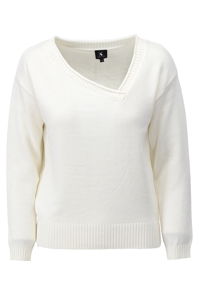 K-design - Pull met asymmetrische V-hals (Y825) - What Els!