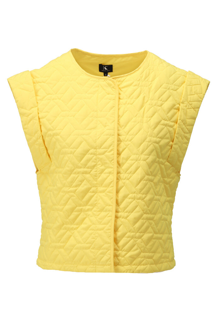 K-design - Gewatteerde gilet met brede schouders (Y901) - What Els!