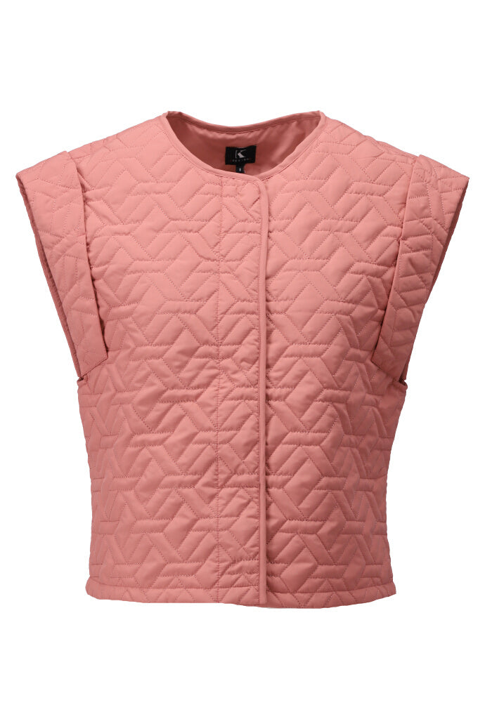 K-design - Gewatteerde gilet met brede schouders (Y901) - What Els!