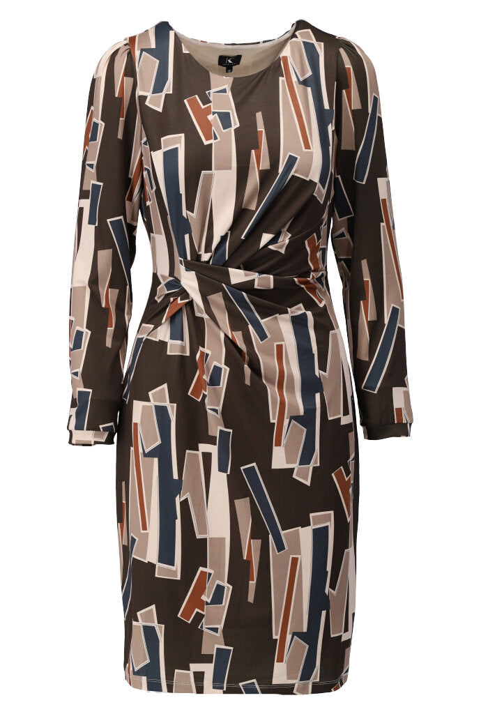 K-design - Mini dress met print en speciale knoop - What Els!