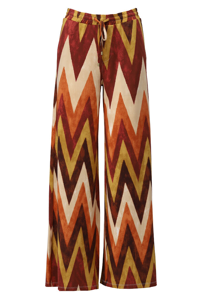 K-design - Broek met print en trekkooord - What Els!