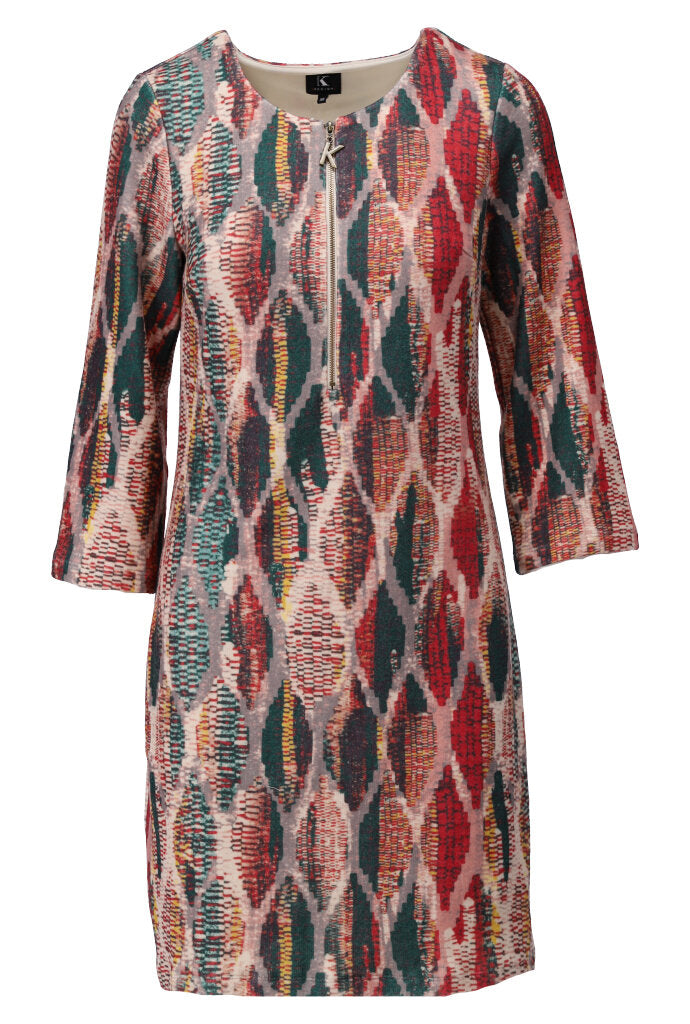 K-design - Mini dress met print en rits - What Els!