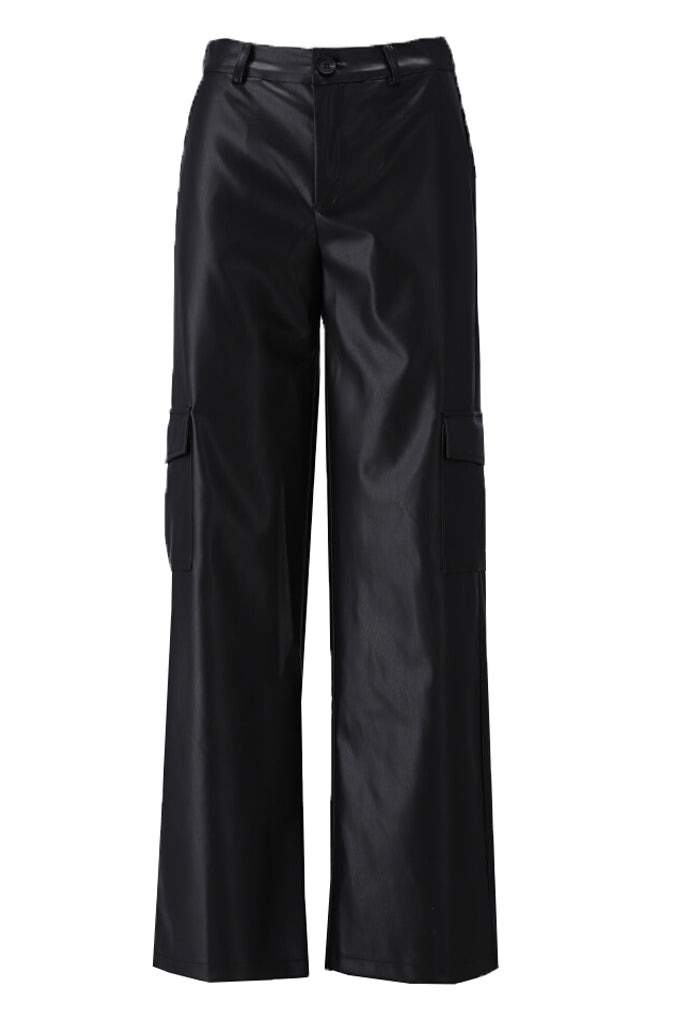 K-design - Vegan lederen cargo broek - What Els!