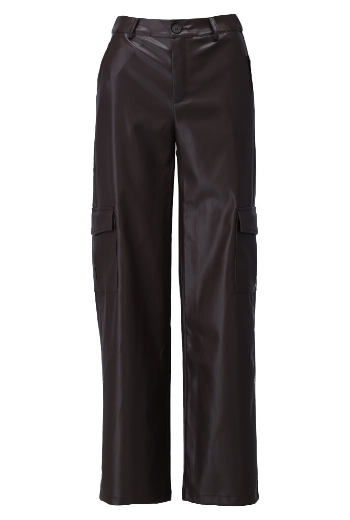 K-design - Vegan lederen cargo broek - What Els!
