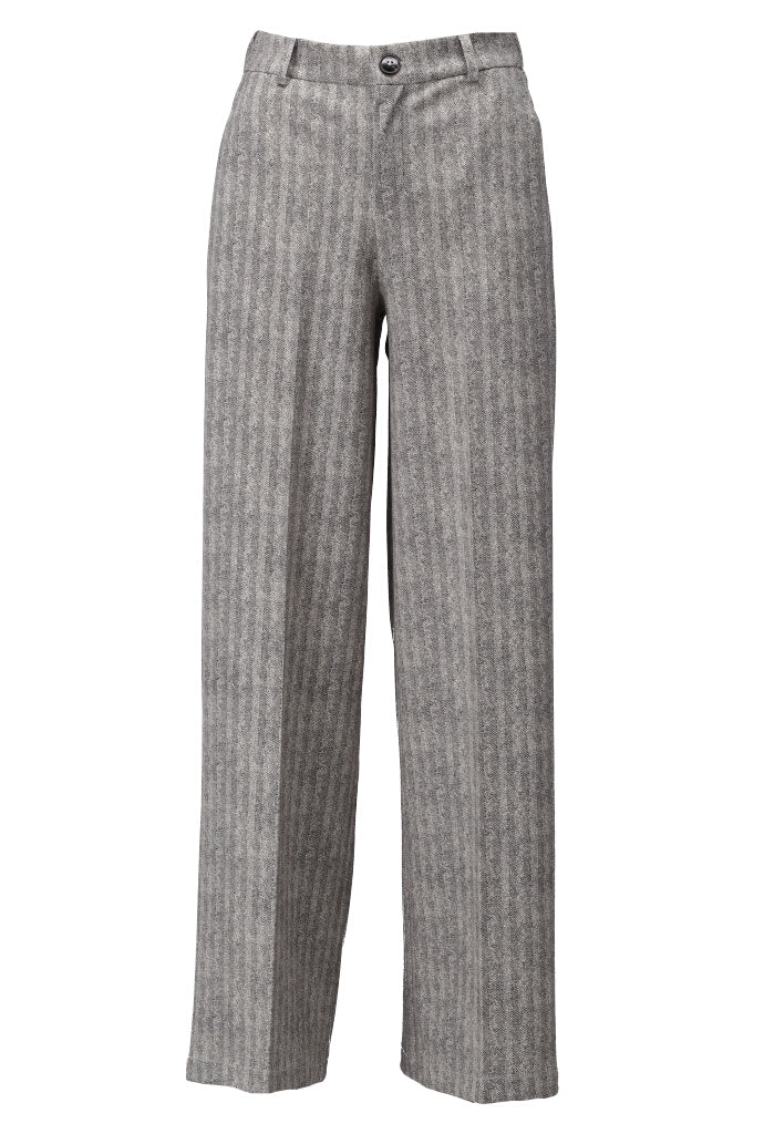 K-design - Wijde broek met visgraat - What Els!