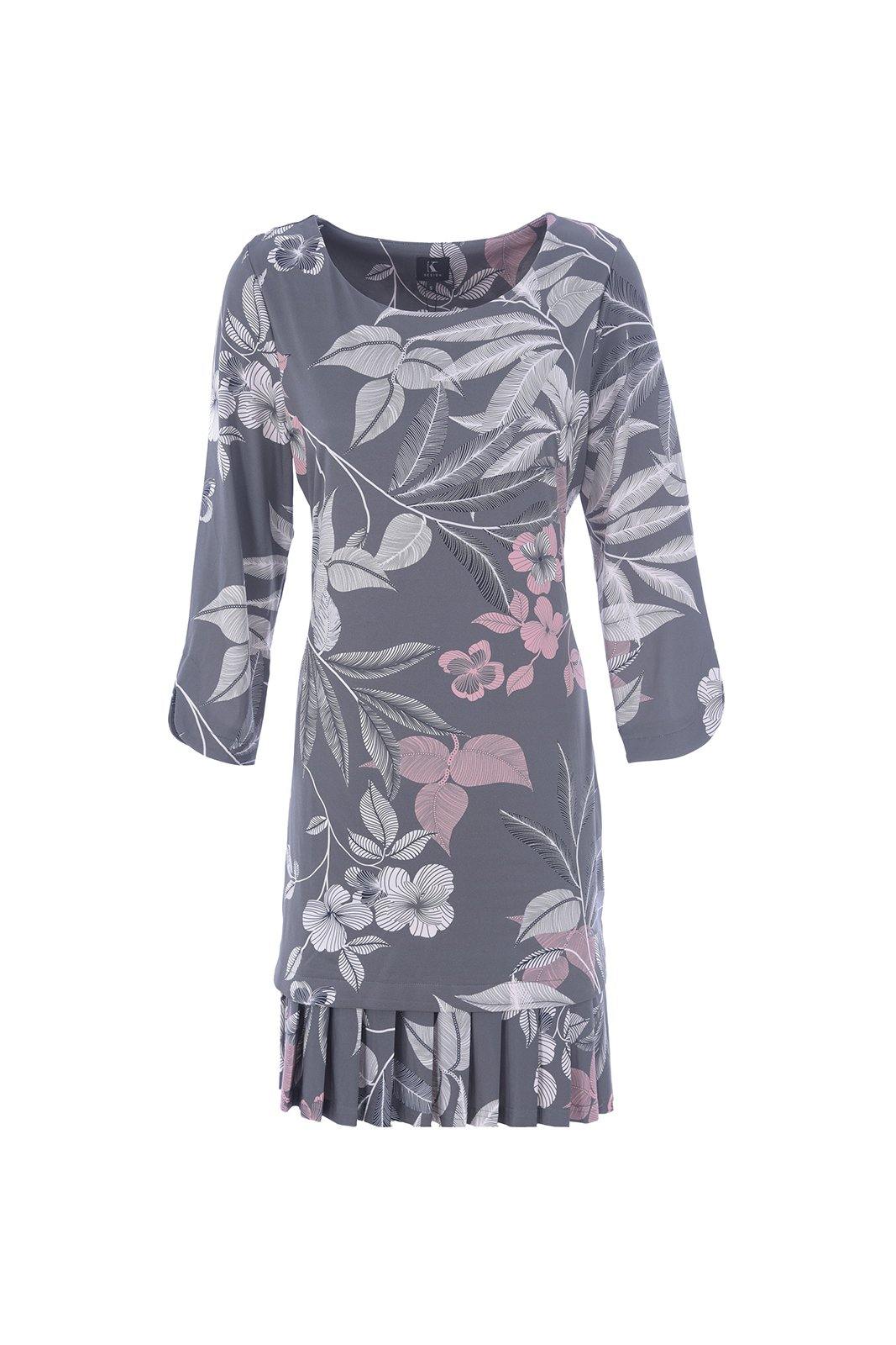 K-Design K-Design - Kleedje met plooien en bloemenprint (R151) - What Els!