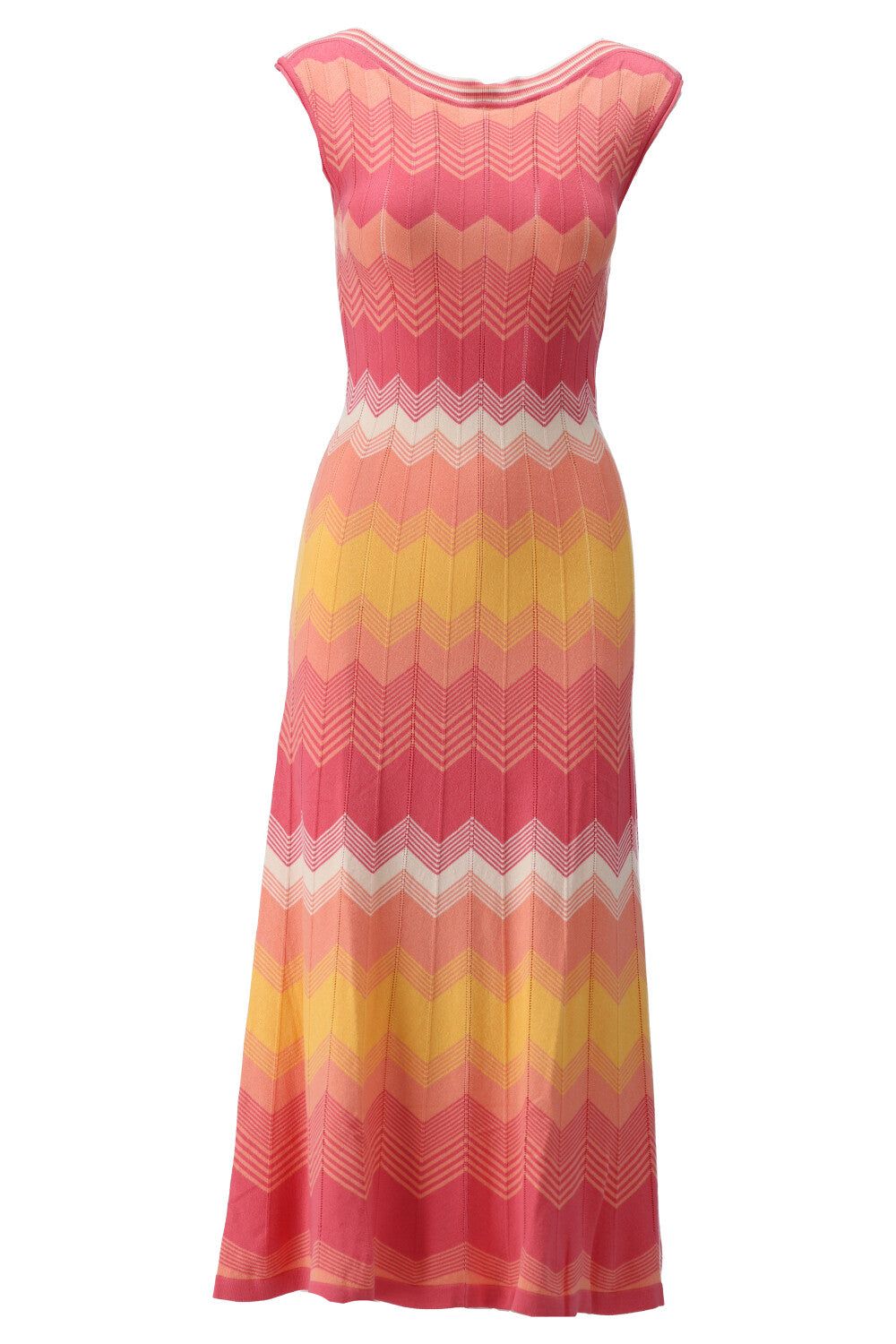 K-Design K-Design - Maxi dress met ronde hals en korte mouwen (U552) - What Els!