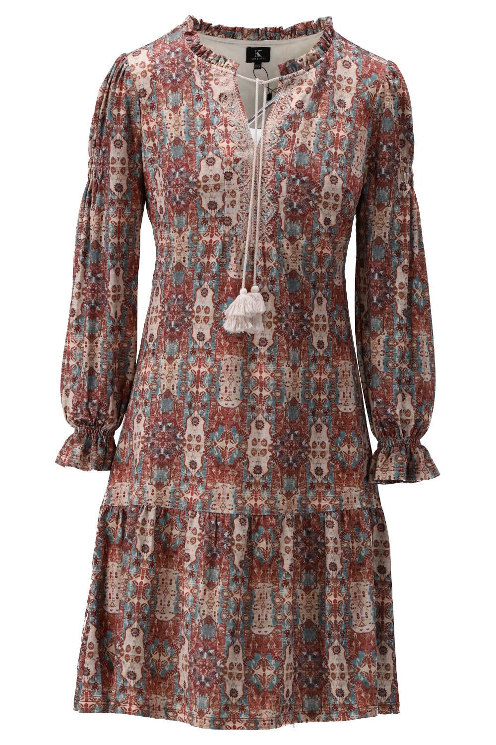 K-Design K-Design - Mini dress met print (V110) - What Els!