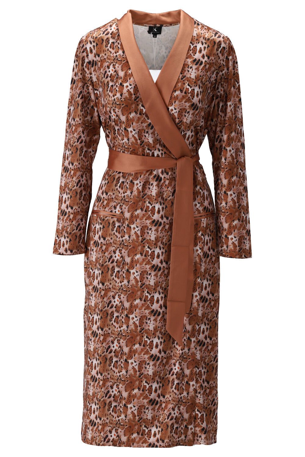 K-Design K-Design - Midi dress met print en riem (V201) - What Els!
