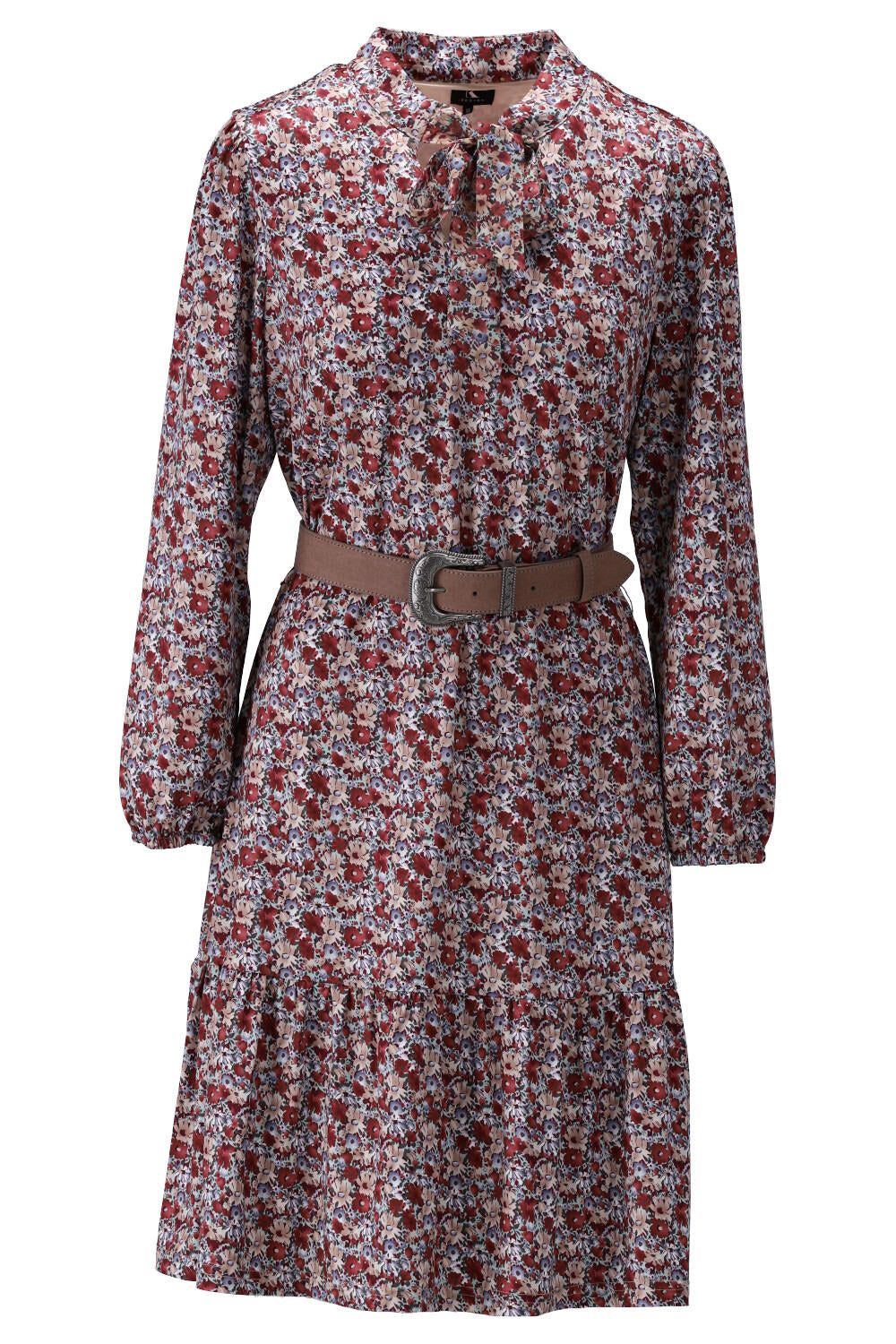 K-Design K-Design - Mini dress met print en bijpassende riem (V205) - What Els!