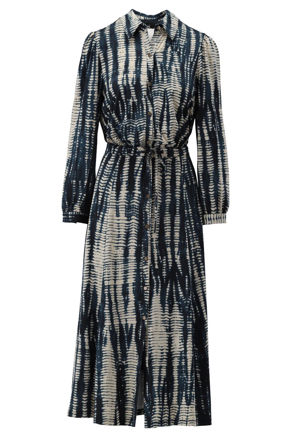 K-Design K-Design - Midi dress met print en riem (V317) - What Els!