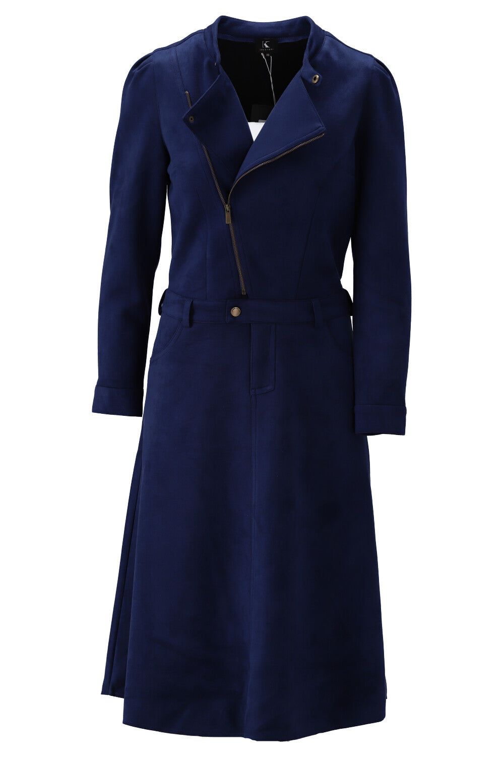 K-Design K-Design - Midi dress bikerstyle in daimlook (V615) - What Els!