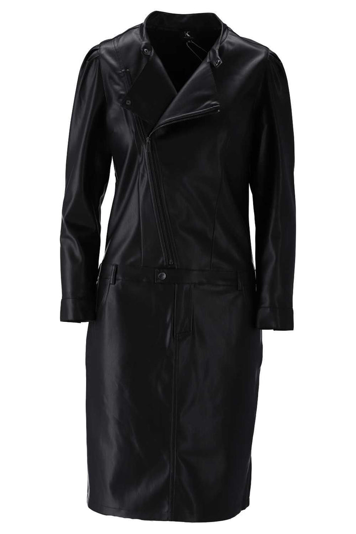 K-Design K-Design - Mini dress bikerstyle in lederlook (V620) - What Els!