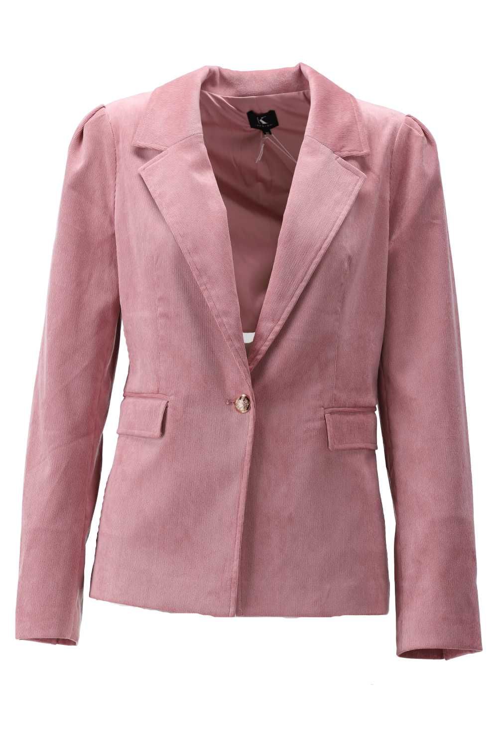 K-Design K-Design - Blazer met ribstructuur (V651) - What Els!