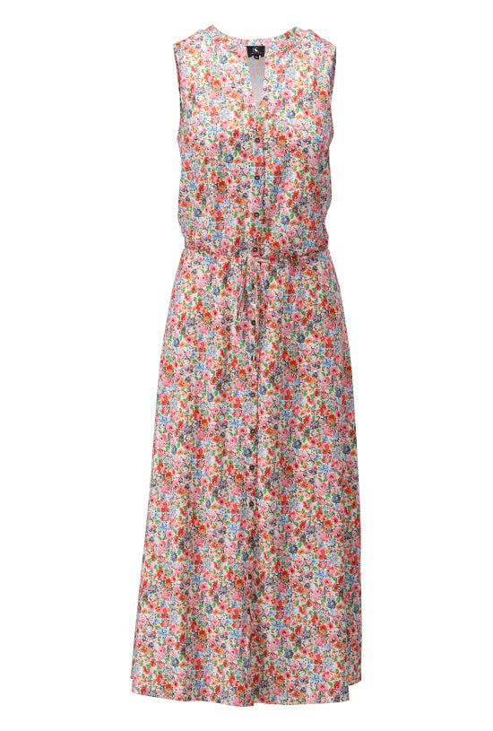 K-Design K-Design - Maxi dress met bloemenprint en volant (W223) - What Els!