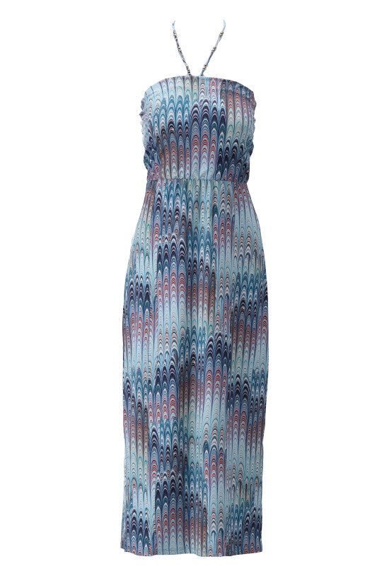 K-Design K-Design - Midi dress bandeau met print (W310) - What Els!