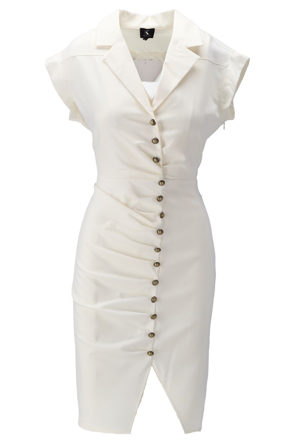 K-Design K-Design - Mini dress met knopen (W404) - What Els!