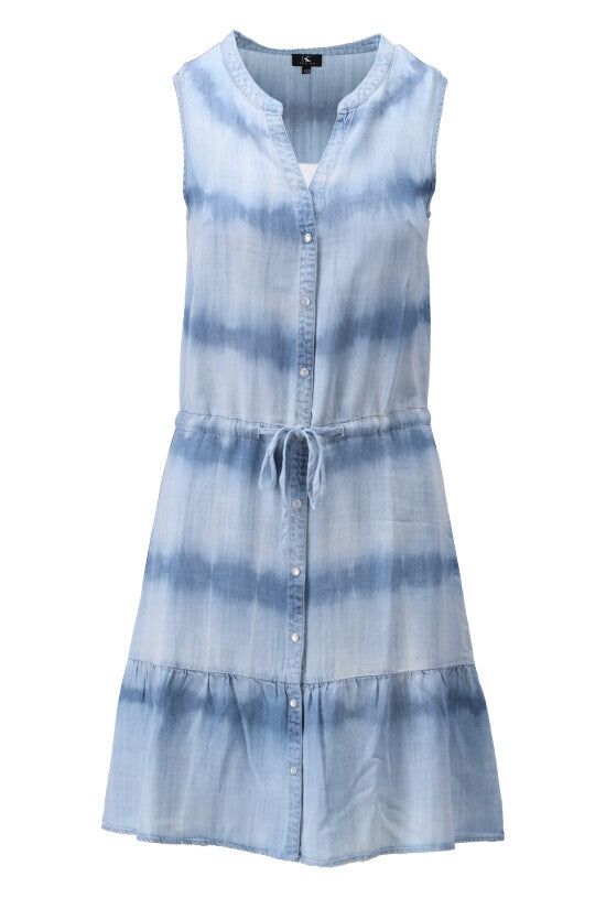K-Design K-Design - Midi dress met knopen en volants (W430) - What Els!