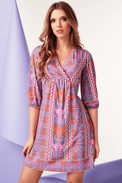 K-Design K-Design - Mini dress met print (W608) - What Els!