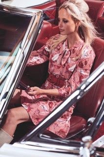 K-Design K-Design - Mini dress met print en bijpassende riem (V321) - What Els!